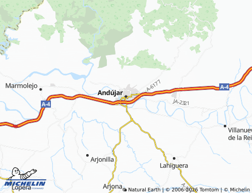 MICHELIN-Landkarte Andújar - ViaMichelin