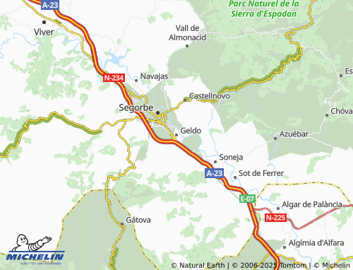 MICHELIN Geldo map - ViaMichelin