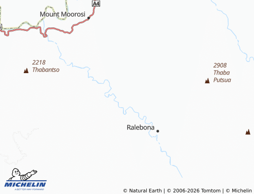 MICHELIN Lekhalong Ha Fakele map - ViaMichelin