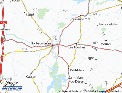 Mapa MICHELIN Montagné - ViaMichelin