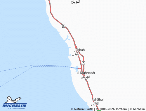 Mapa MICHELIN Jubbah - ViaMichelin