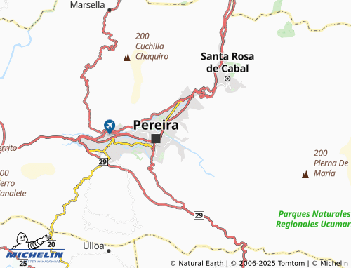 MICHELIN Olaya Herrera map - ViaMichelin