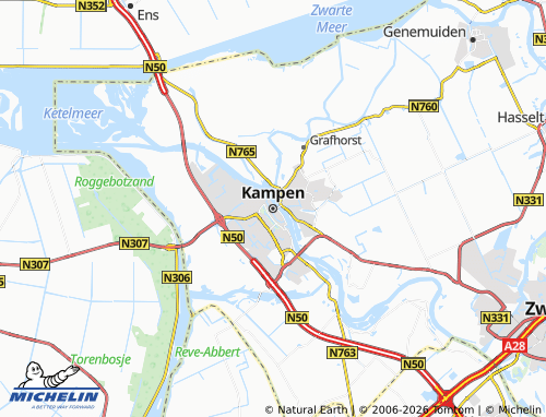 MICHELIN Kampen map - ViaMichelin