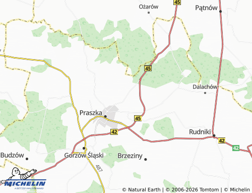 MICHELIN Kowale map - ViaMichelin