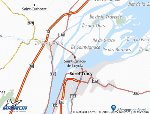 MICHELIN Saint-Ignace-de-Loyola map - ViaMichelin