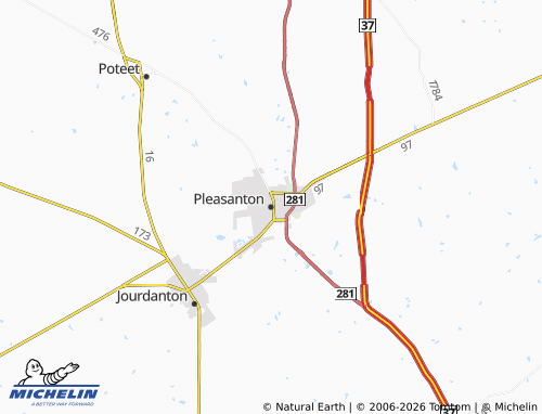 Kaart MICHELIN Pleasanton - ViaMichelin