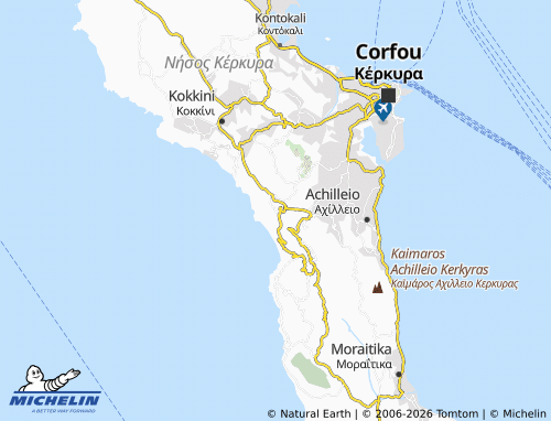 MICHELIN Sinarades map - ViaMichelin
