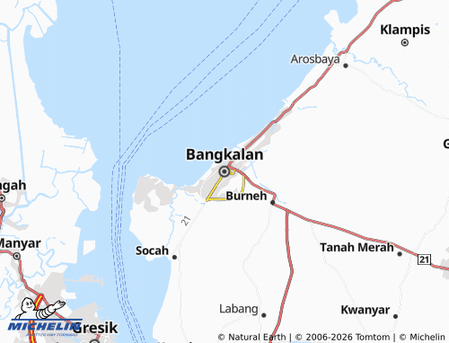MICHELIN-Landkarte Bangkalan - ViaMichelin