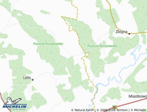 MICHELIN-Landkarte Dąbrówka - ViaMichelin