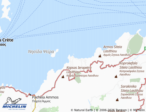 MICHELIN Mochlos map - ViaMichelin