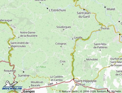 Carte MICHELIN Colognac - ViaMichelin