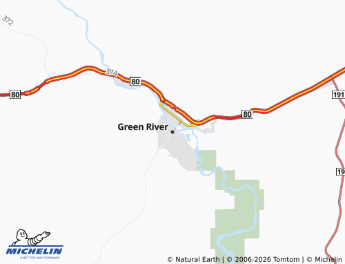 Mapa MICHELIN Green River - ViaMichelin