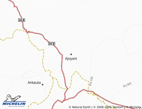 MICHELIN Ajoyani map - ViaMichelin