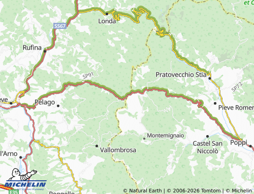 MICHELIN Consuma map - ViaMichelin
