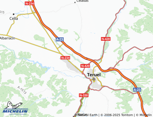 MICHELIN Concud map - ViaMichelin