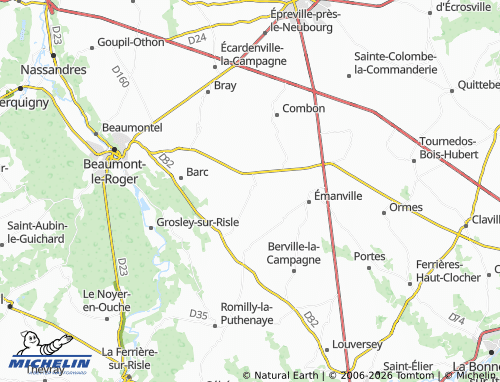 MICHELIN Le Plessis-Sainte-Opportune map - ViaMichelin