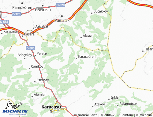 MICHELIN Karacaören map - ViaMichelin