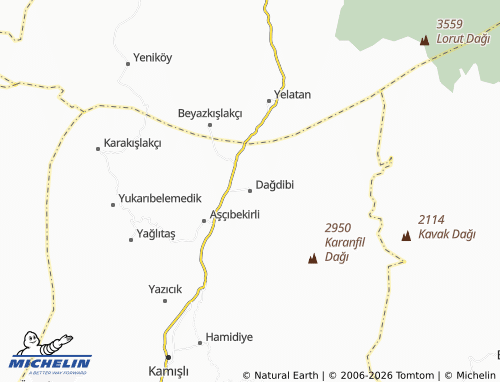 Kaart MICHELIN Dağdibi - ViaMichelin