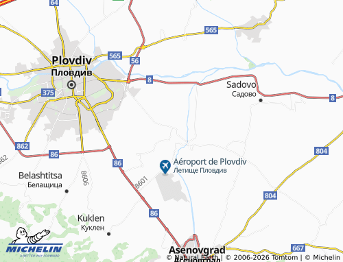 Mapa MICHELIN Yagodovo - ViaMichelin