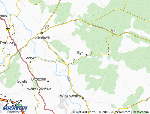 MICHELIN Czerwona Wola map - ViaMichelin
