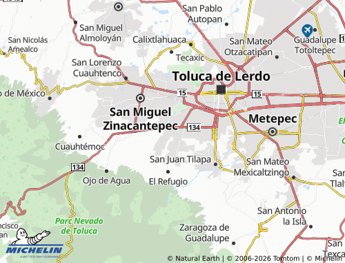 Mapa MICHELIN Cacalomacan - ViaMichelin