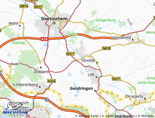 Carte MICHELIN Etten - ViaMichelin