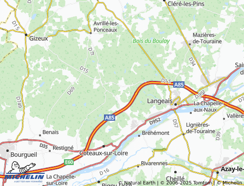 MICHELIN La Guerche map - ViaMichelin