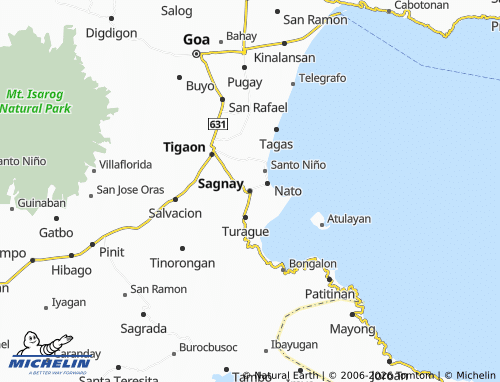 MICHELIN Sagnay map - ViaMichelin