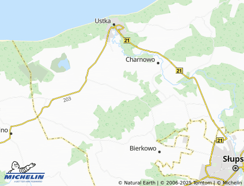 MICHELIN Pęplino map - ViaMichelin