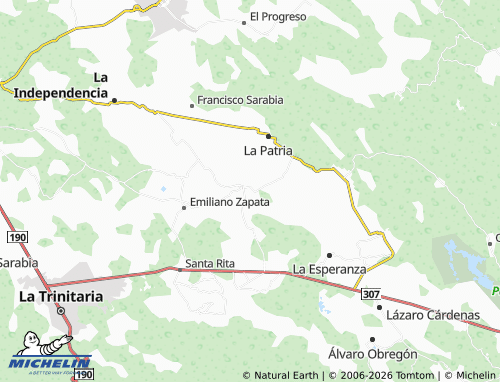 Mapa MICHELIN Pueblo Nuevo - ViaMichelin
