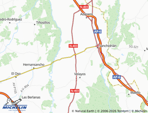 MICHELIN Blascosancho map - ViaMichelin