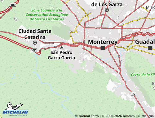 MICHELIN Valle de Chipinque map - ViaMichelin