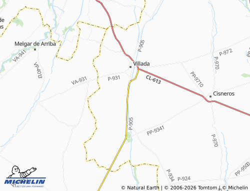 MICHELIN Villacidaler map - ViaMichelin