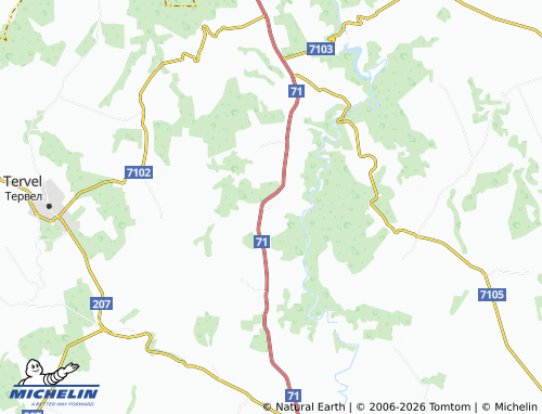 MICHELIN-Landkarte Vodnyantsi - ViaMichelin