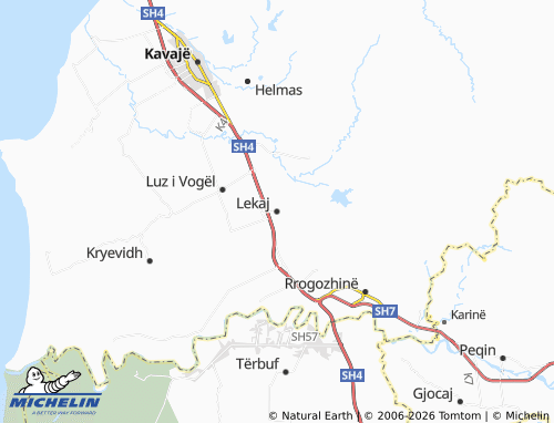 Kaart MICHELIN Lekaj - ViaMichelin
