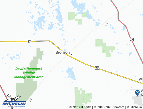 Carte MICHELIN Bronson - ViaMichelin