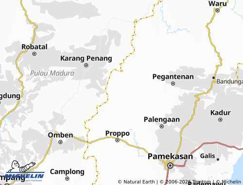 MICHELIN Palengaan Laok map - ViaMichelin