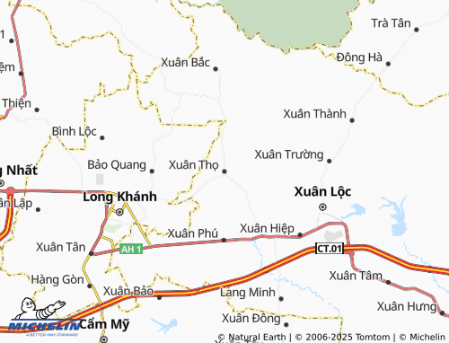 MICHELIN Xuân Thọ map - ViaMichelin