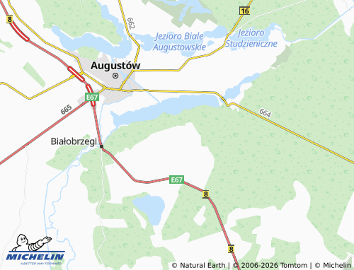 MICHELIN Czarnucha map - ViaMichelin