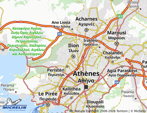 MICHELIN Ilion map - ViaMichelin