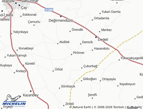 MICHELIN Pirömer map - ViaMichelin