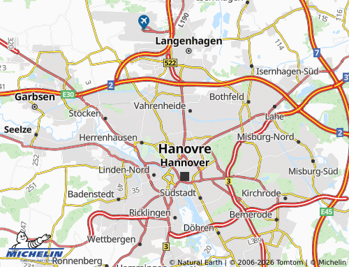 MICHELIN Vahrenwald map - ViaMichelin