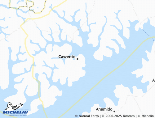 MICHELIN Cawente map - ViaMichelin