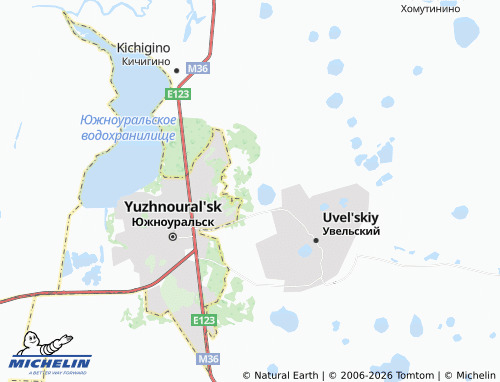 MICHELIN-Landkarte Sosnyaki - ViaMichelin