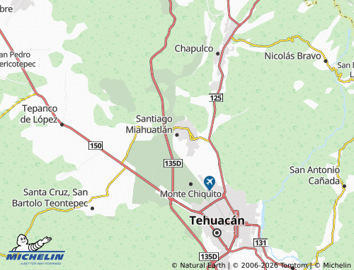 Mappa MICHELIN Santiago Miahuatlán - ViaMichelin