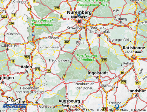 Mapa MICHELIN Weissenburg-Gunzenhausen - ViaMichelin
