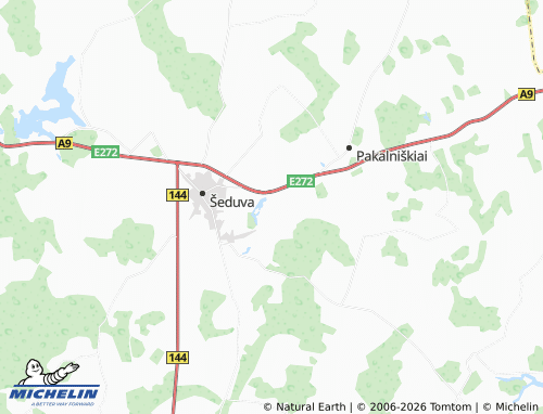 Mapa MICHELIN Raudondvaris - ViaMichelin