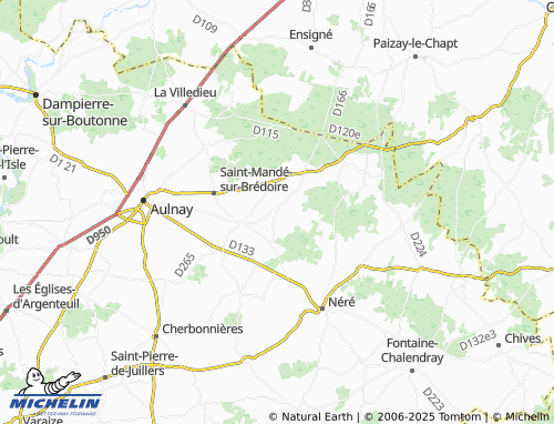 MICHELIN Chantemerlière map - ViaMichelin