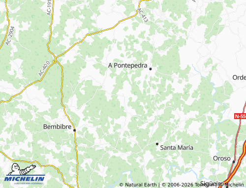 Mapa MICHELIN Outeiro - ViaMichelin
