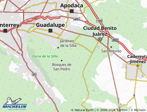 MICHELIN Los Cometas map - ViaMichelin